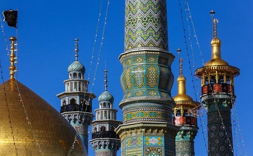 جلوه هایی از مناره&zwnj;های حرم حضرت معصومه (س) +تصاویر