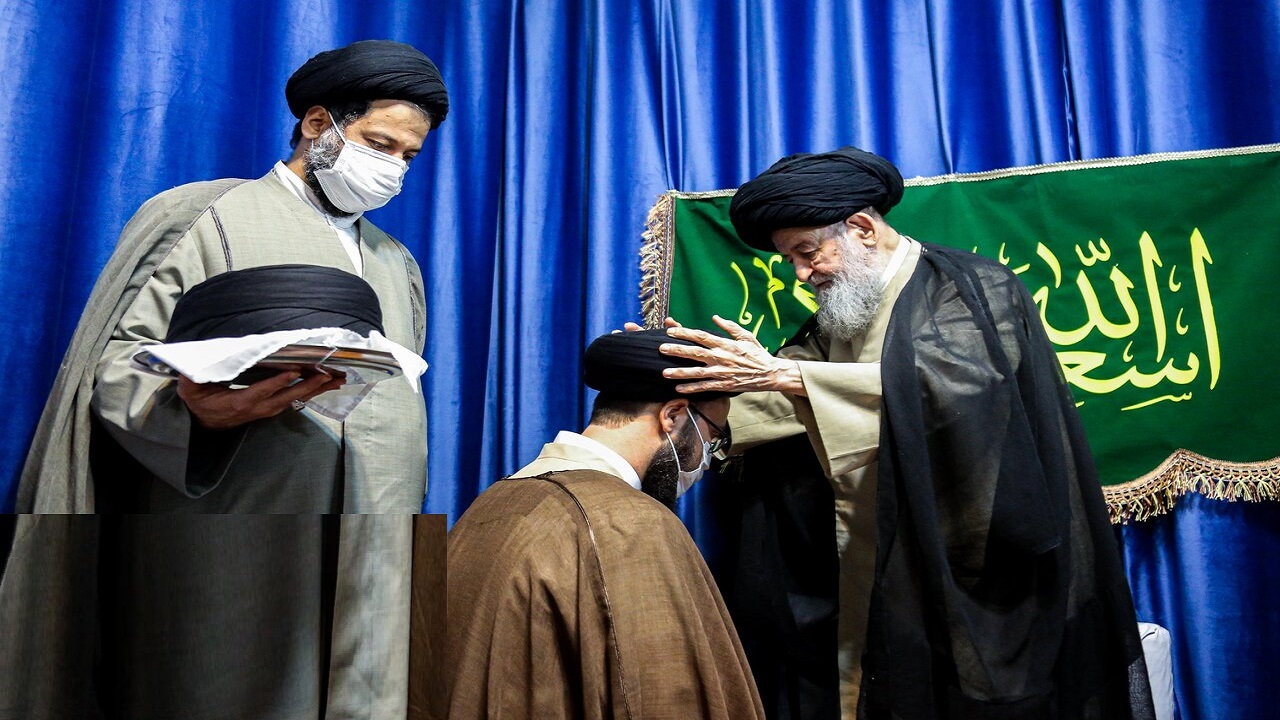 مراسم عمامه‌گذاری طلاب در بیت آیت‌الله علوی‌گرگانی برگزار شد‌