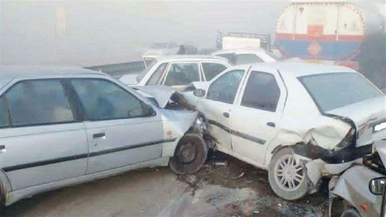 مقصر تصادف زنجیره‌ای در محور سوادکوه مشخص شد