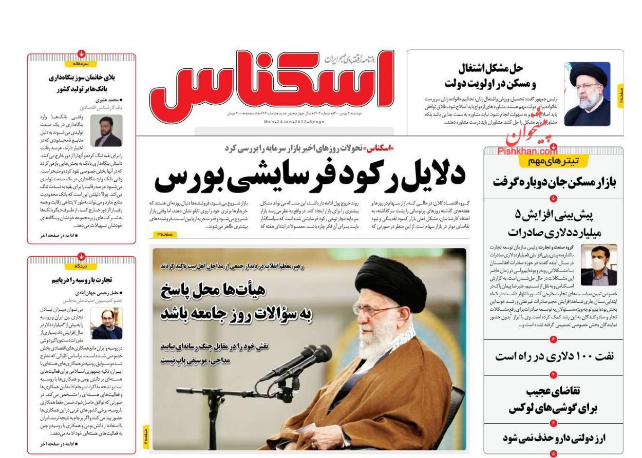 دلایل رکود فرسایشی بورس/ تحرک در بازار مسکن/ پرداخت وام&zwnj;های زیر ۱۰۰ میلیون تومان بدون ضامن