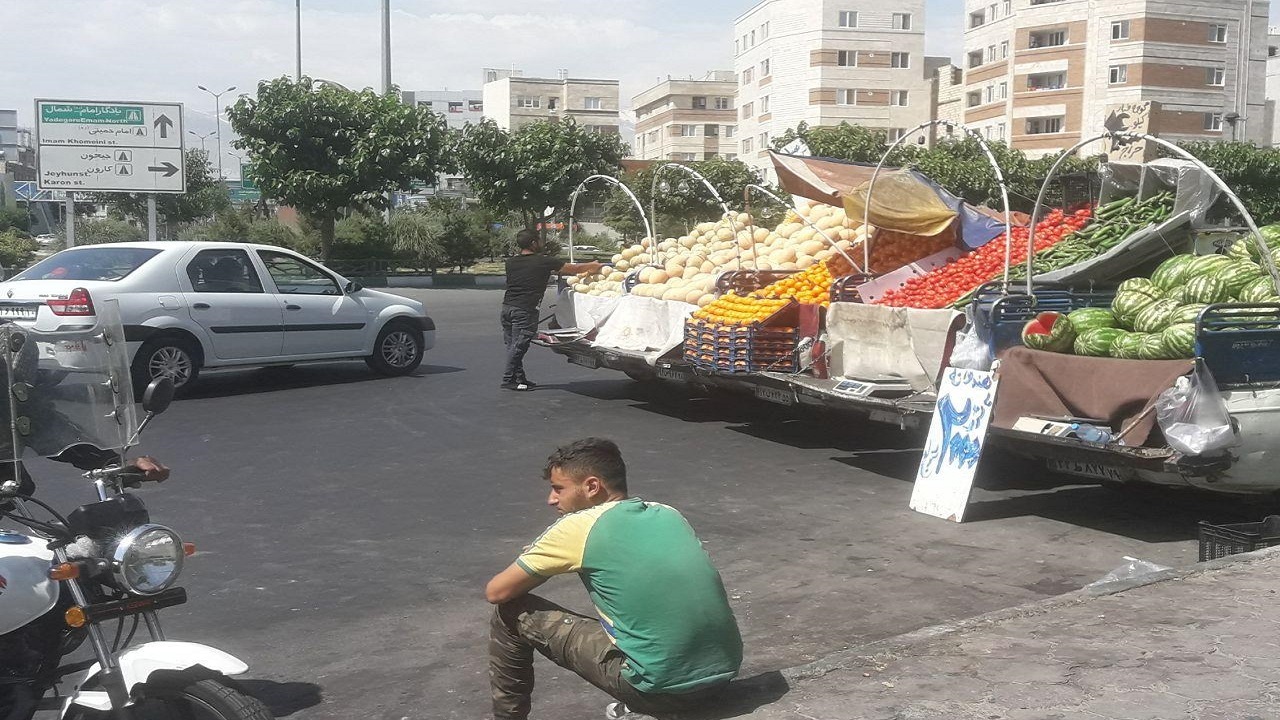 جولان وانت بار‌ها در معابر اهواز + فیلم