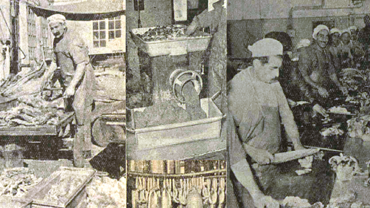 گزارشی از یک کارخانه کالباس‌سازی در تهران ِ۶۶ سال پیش