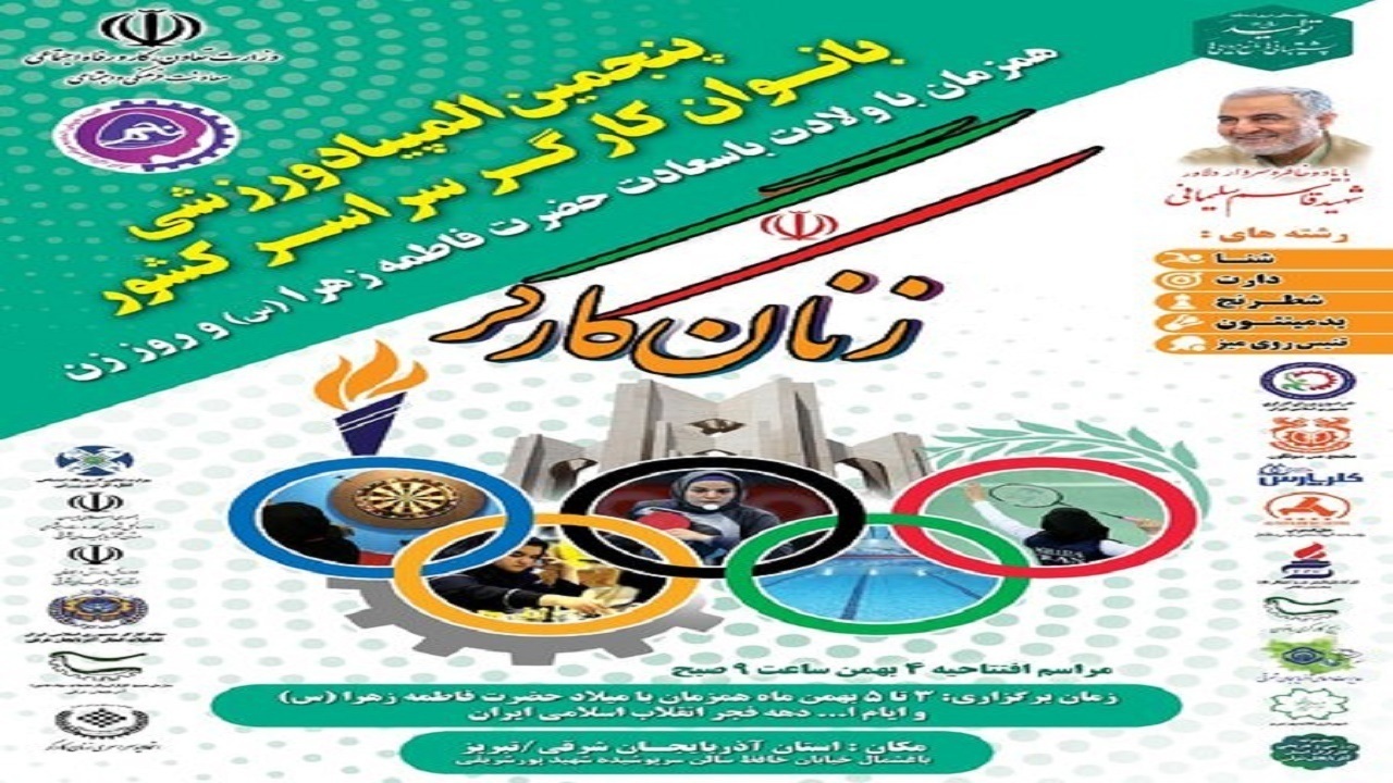 آذربایجان‌شرقی قهرمان المپیاد ورزشی بانوان کارگر کشور شد