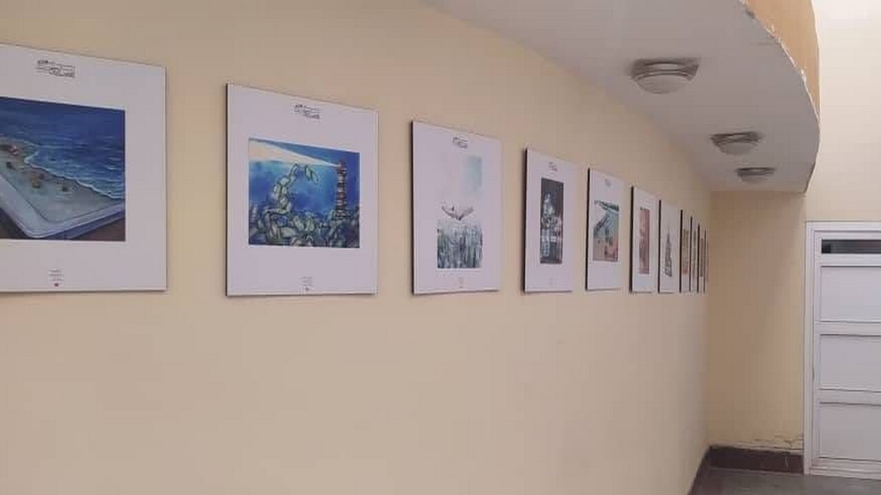 برگزاری نمایشگاه کارتون کتاب با موضوع کتاب و کتابخوانی