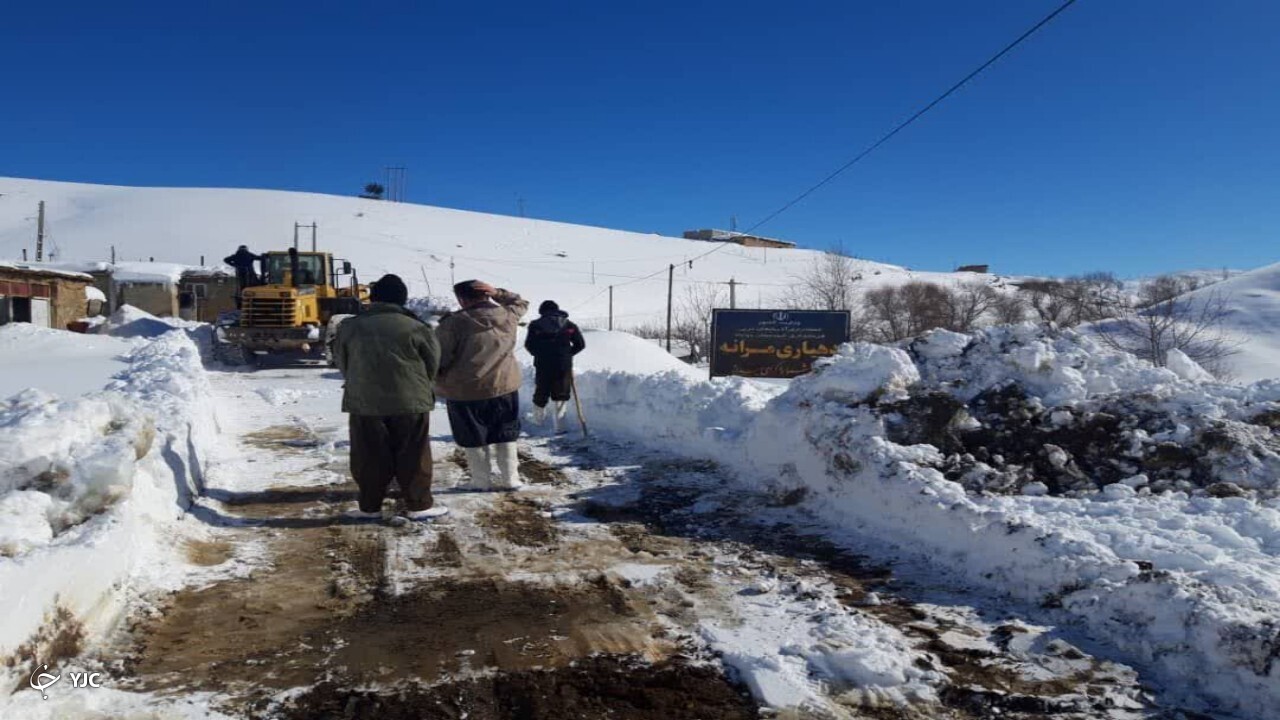 راه ۲۶ روستای مهاباد باز شد