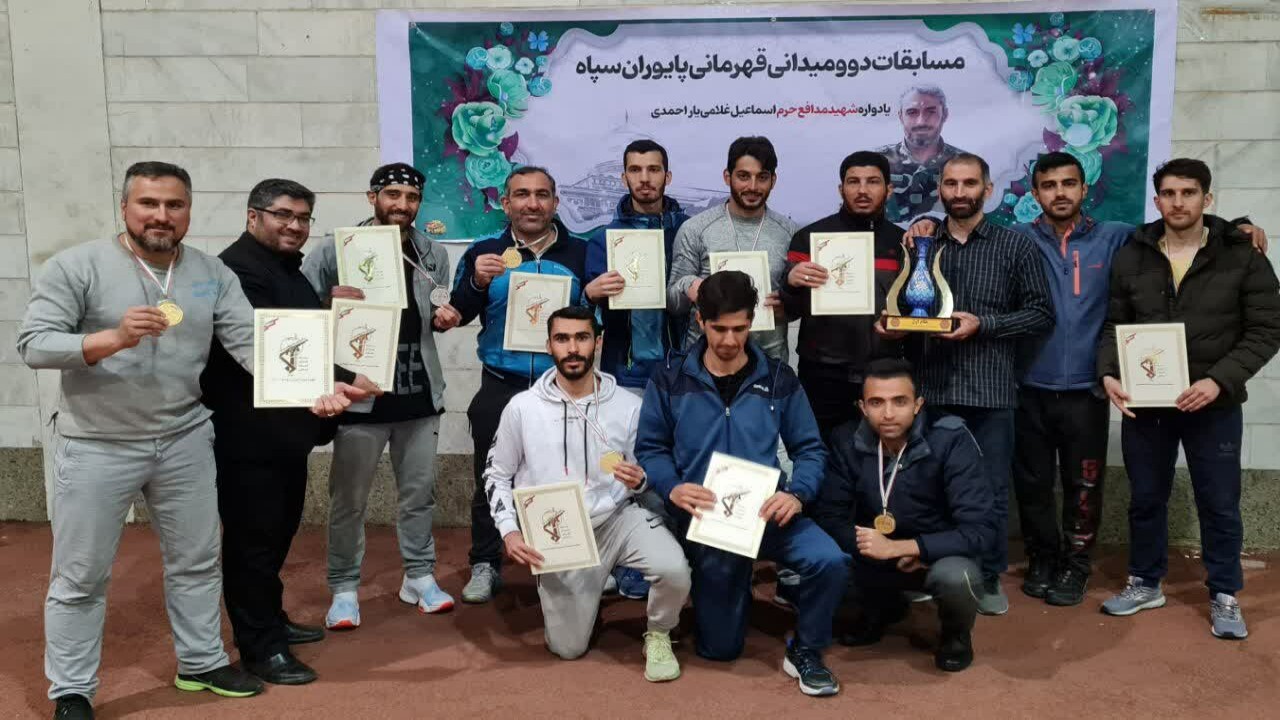 قهرمانی سپاه قم در مسابقات دو ومیدانی کشور