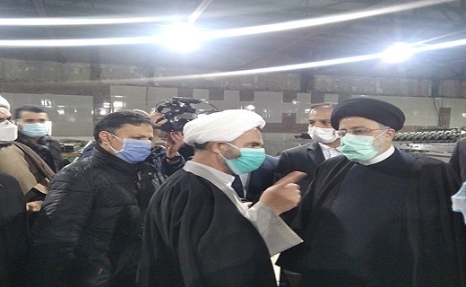 بازدید رئیس جمهور از کارخانه پوشش رشت
