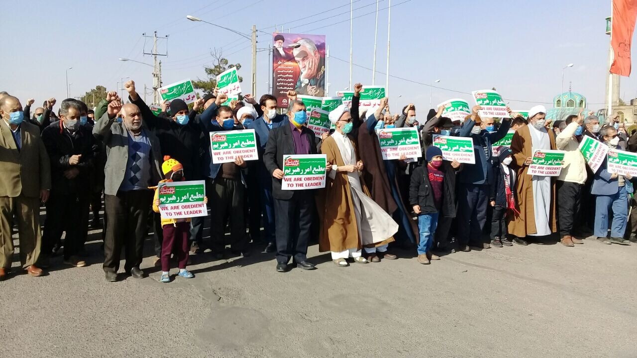 راهپیمایی نمازگزاران خراسان رضوی در حمایت از مردم مظلوم یمن