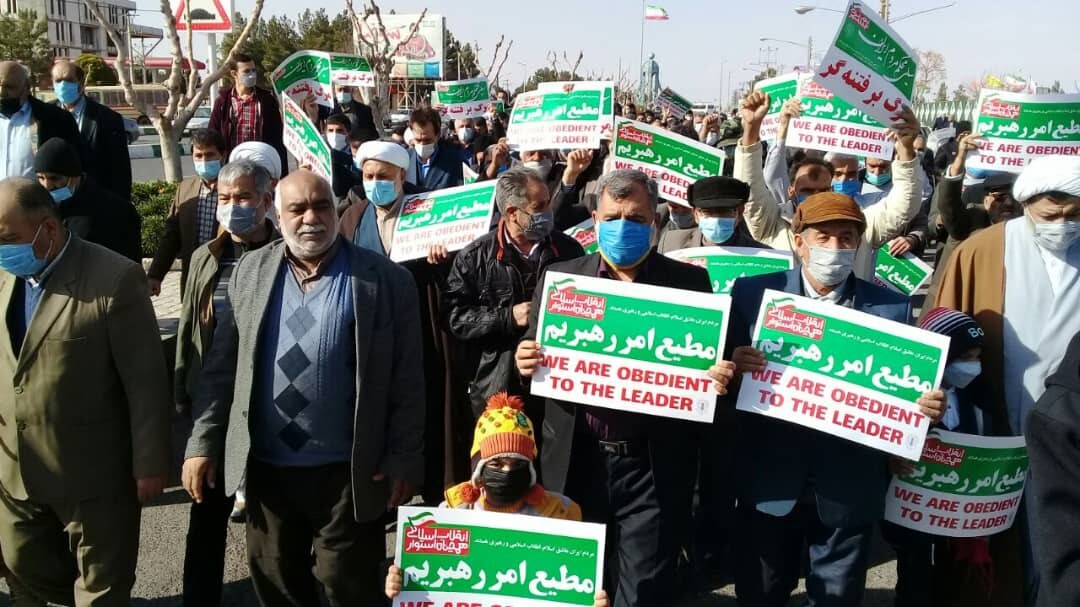 راهپیمایی نمازگزاران خراسان رضوی در حمایت از مردم مظلوم یمن