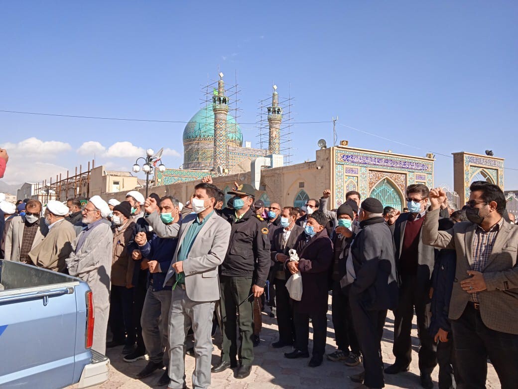 راهپیمایی نمازگزاران خراسان رضوی در حمایت از مردم مظلوم یمن