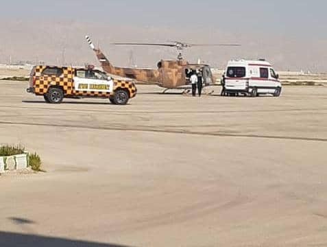 پرواز بالگرد برای نجات جان خانم باردار بیرمی