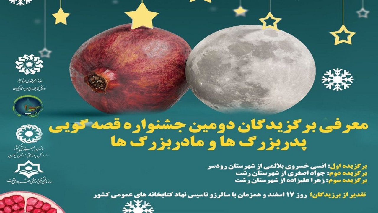 معرفی نفرات برتر جشنواره قصه گویی پدربزرگ‌ها و مادربزرگ‌های گیلانی
