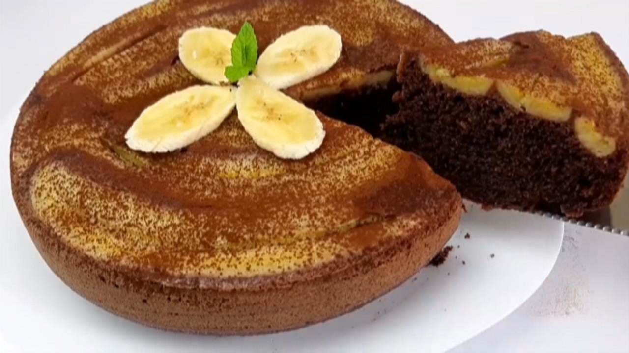 طرز تهیه کیک موز + فیلم