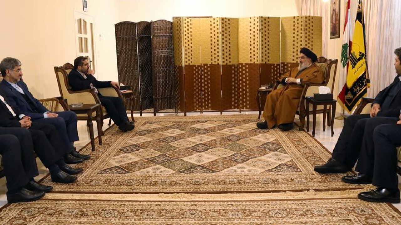 دیدار سید حسن نصرالله با هیئت ایرانی