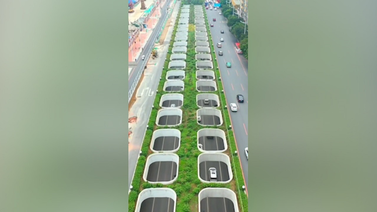 معماری متفاوت یک بزرگراه در چین + فیلم