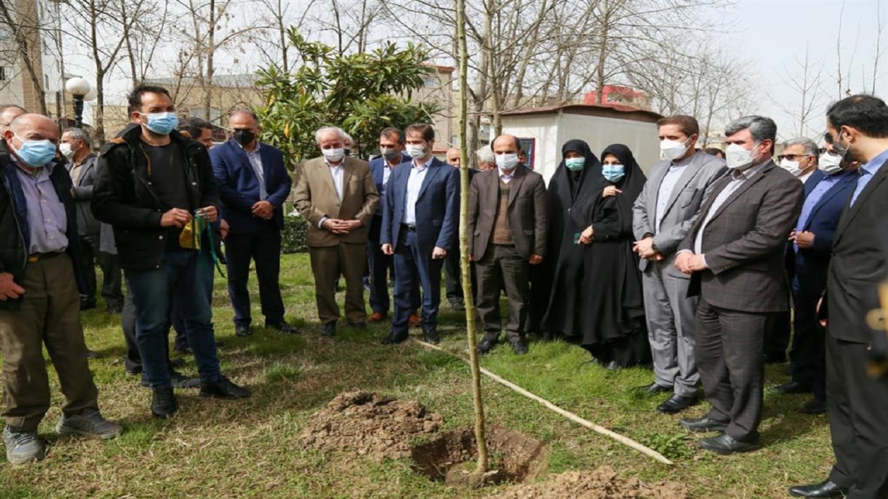 کاشت ۹۲ نهال در پارک سیمرغ رشت به یاد اهداکنندگان عضو