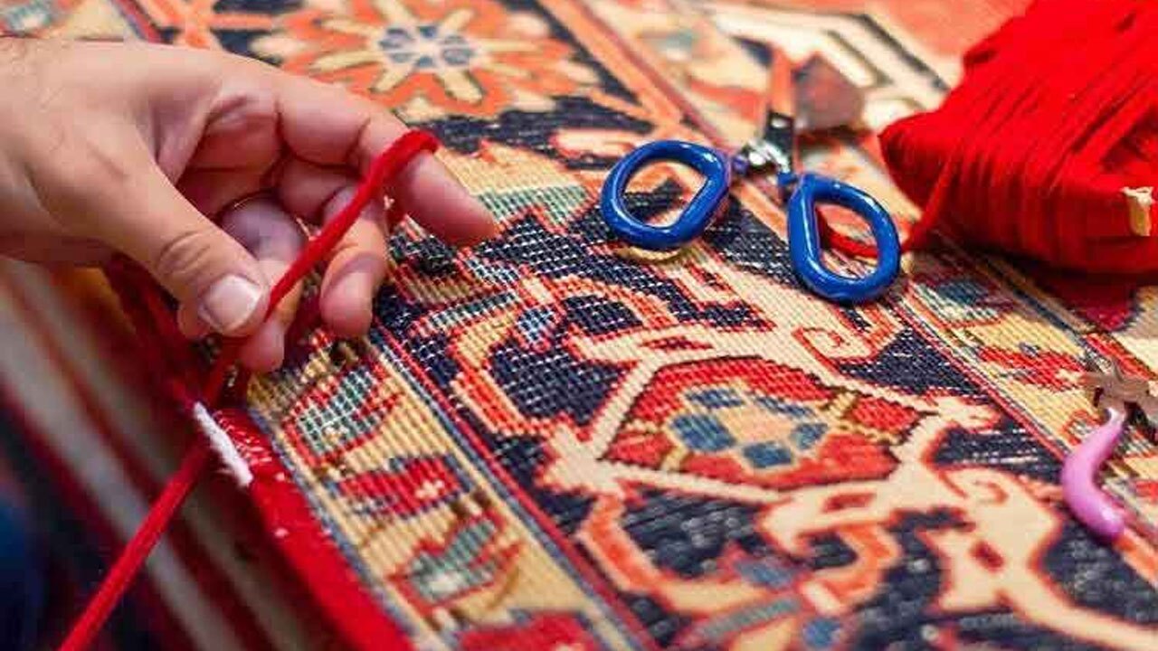 آموزش تکنیک رفوگری فرش + فیلم