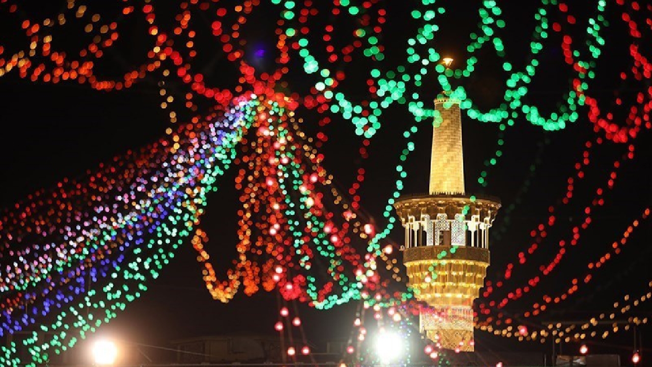 مراسم شب میلاد حضرت ابوالفضل در حرم امام رضا (ع) برگزار شد