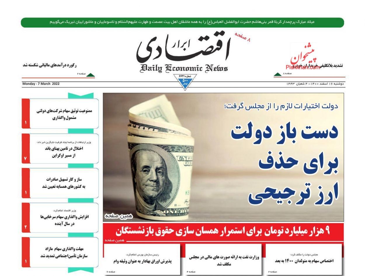 رکورد درآمدهای مالیاتی شکسته شد/ بازگشت توپ فقرزدایی به زمین دولت/ اوراق بهادار وثیقه وام می شود