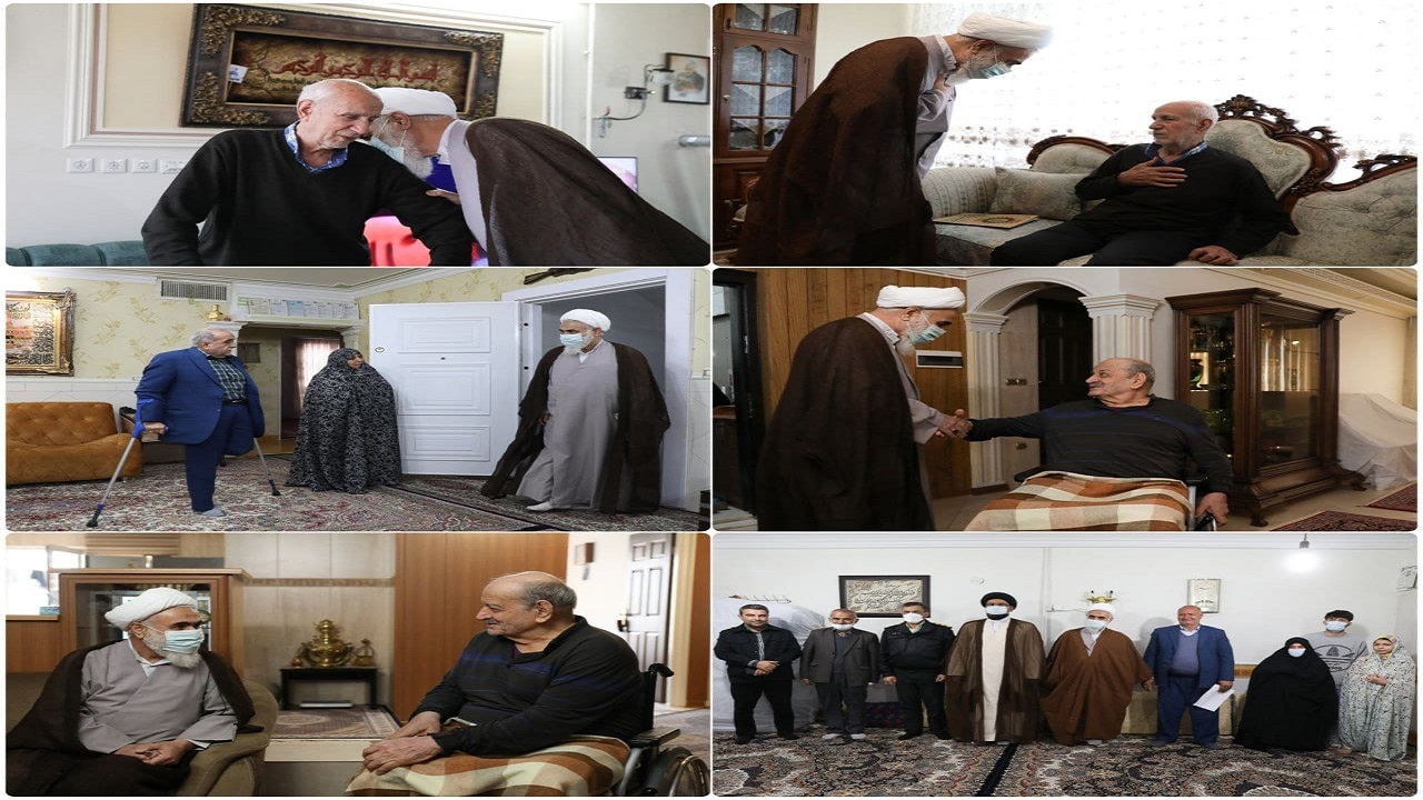 دیدار نماینده ولی فقیه در استان قزوین با ۴ جانباز دفاع مقدس
