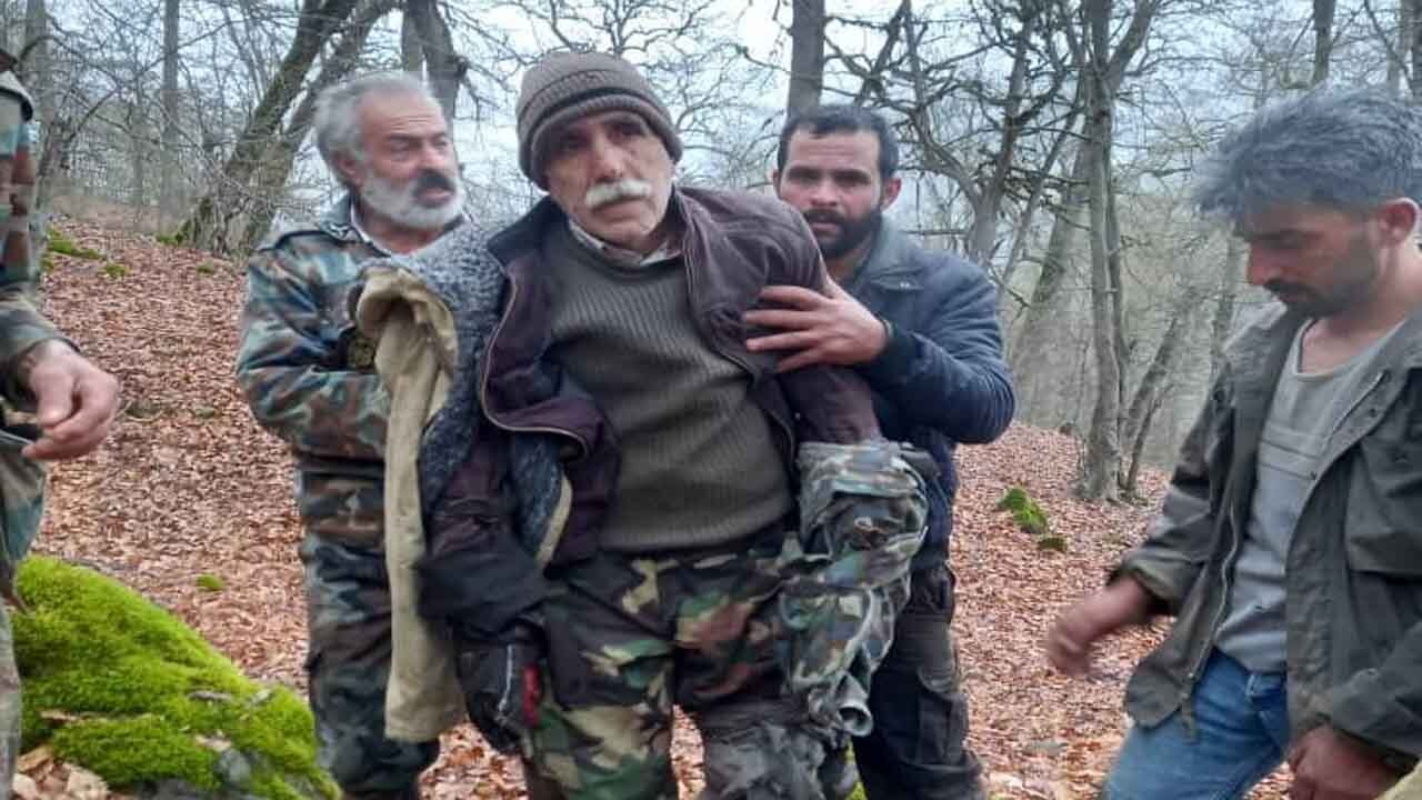 حمله خرس وحشی به قُرُق‌بان مازندرانی