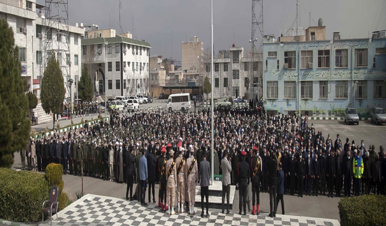 تشییع پیکر فرمانده سابق مرزبانی استان کرمانشاه