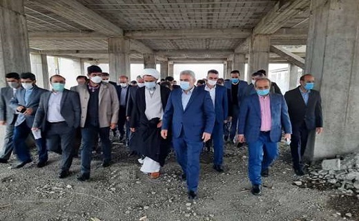  بازدید از پروژه در دست ساخت مرکز جامع سلامت شبانه روزی چابکسر