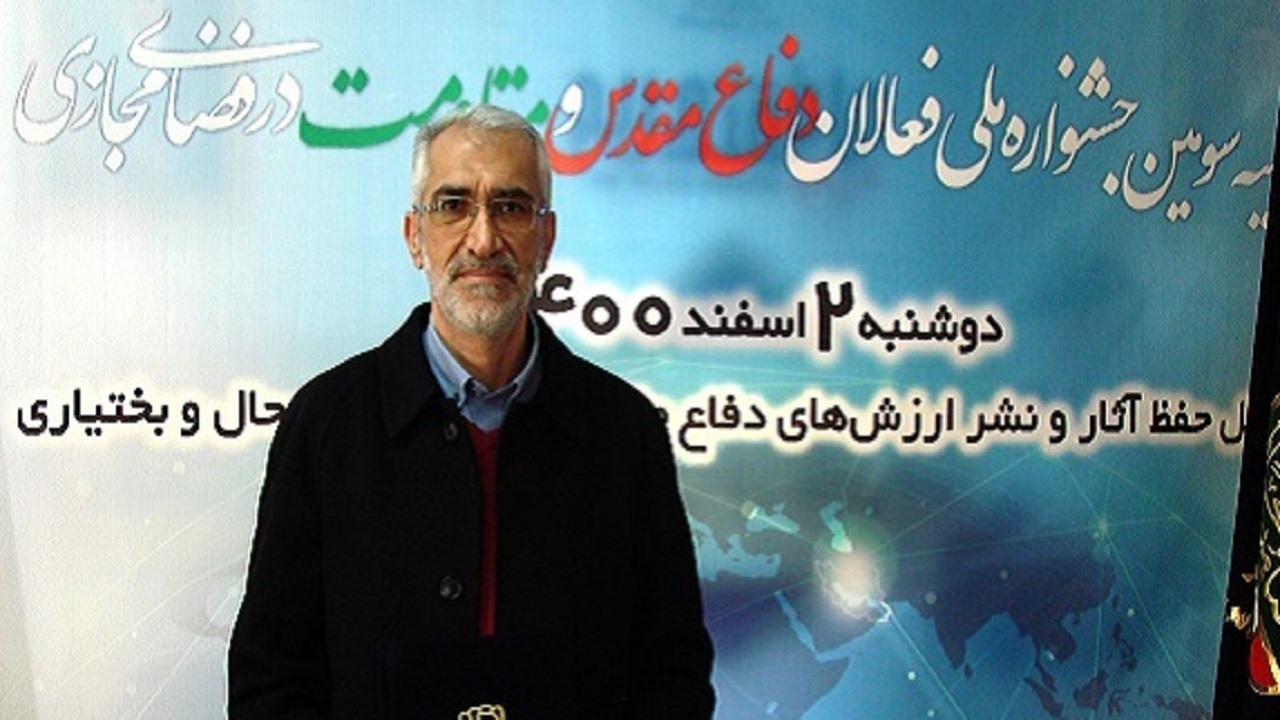 درخشش هنرمند چهارمحالی در جشنواره فعالان دفاع مقدس و مقاومت در فضای مجازی