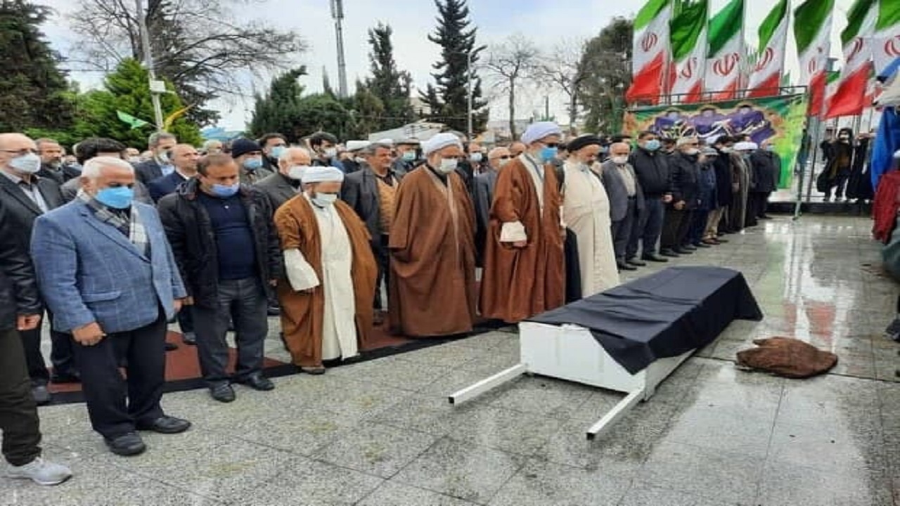 تشییع پیکر برادر آیت آلله جوادی آملی با حضور معاون رییس جمهور