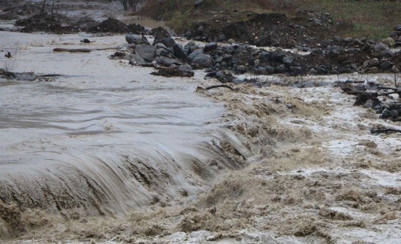 طغیان رودخانه روستای دروان