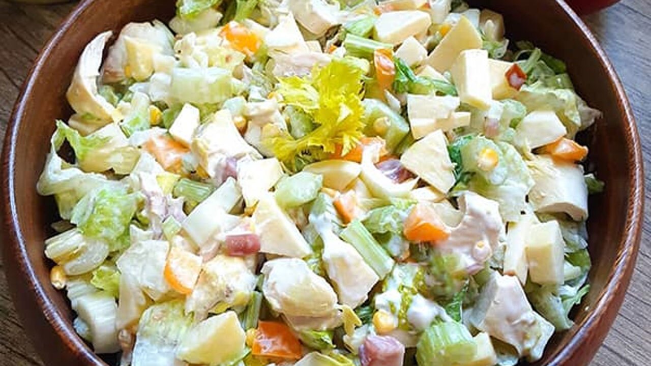 طرز تهیه سالاد کرفس + فیلم