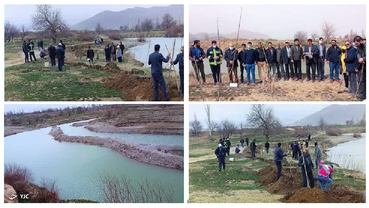درختکاری دوستداران طبیعت در خنداب