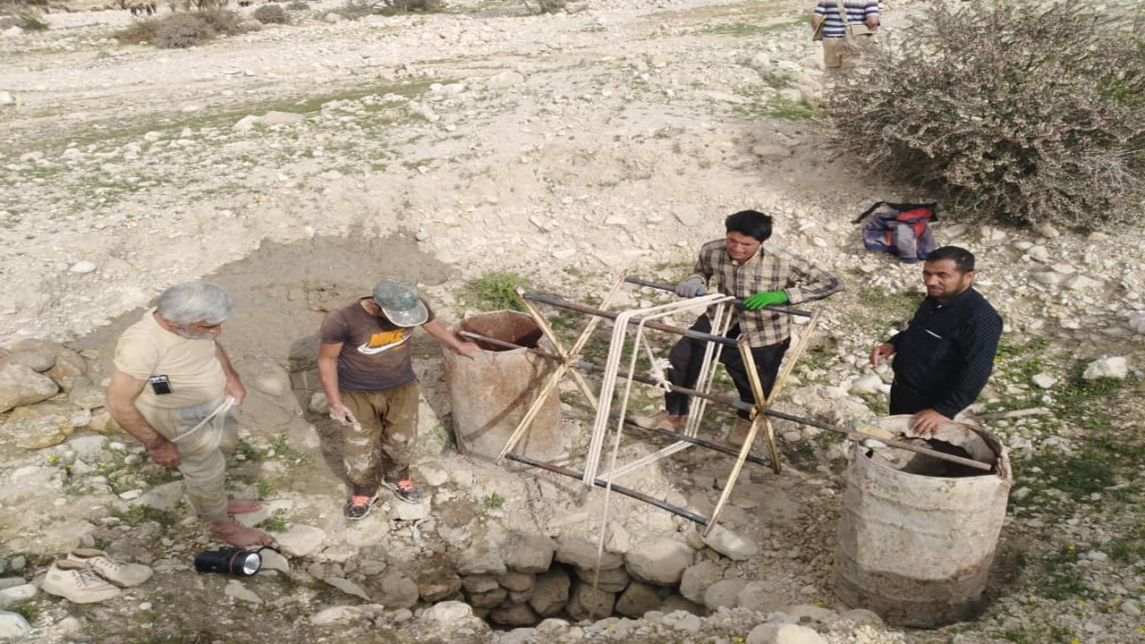 شروع عملیات اجرایی احیاء و مرمت قنات روستای تنگ نارک در خنج