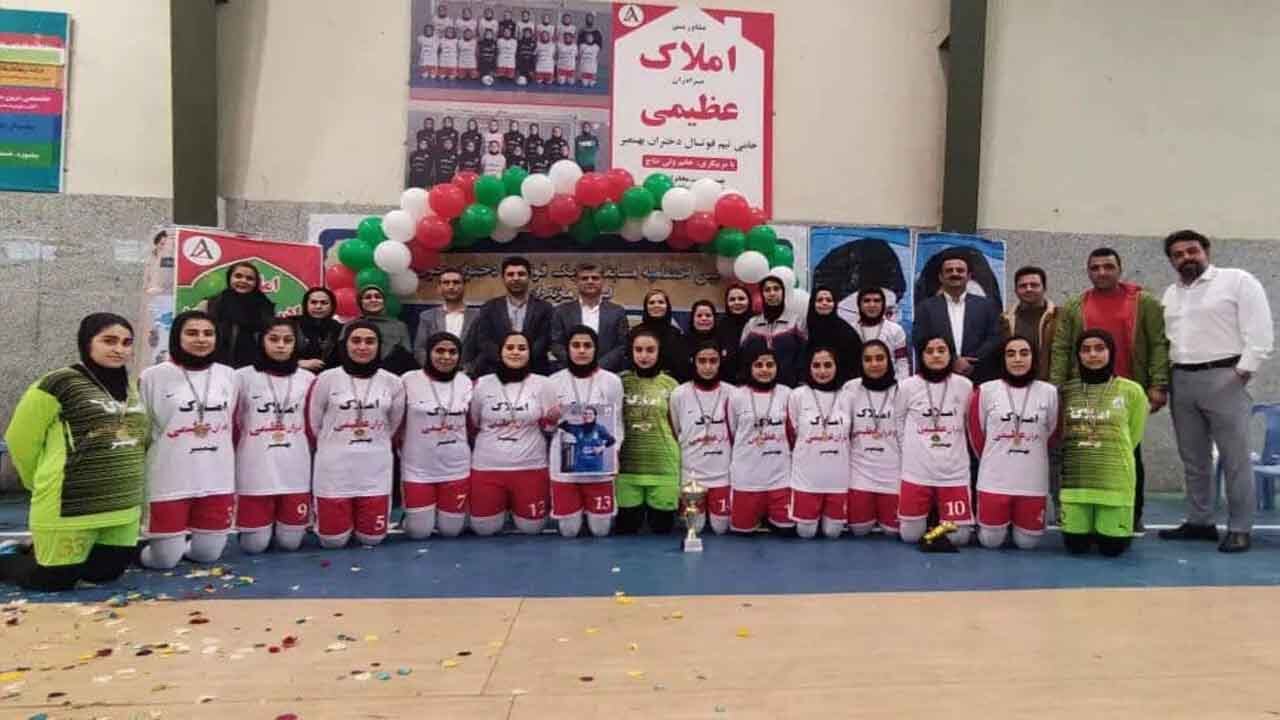 دبل دختران بهنمیری در قهرمانی لیگ فوتسال مازندران