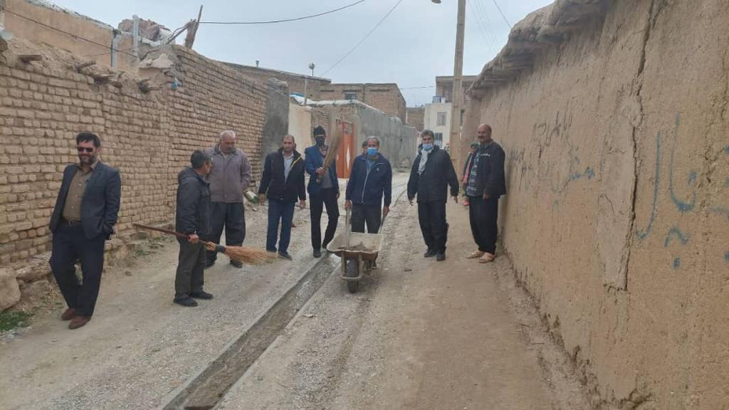 استقبال از نوروز با حرکت جهادی مردم روستایی در نهاوند