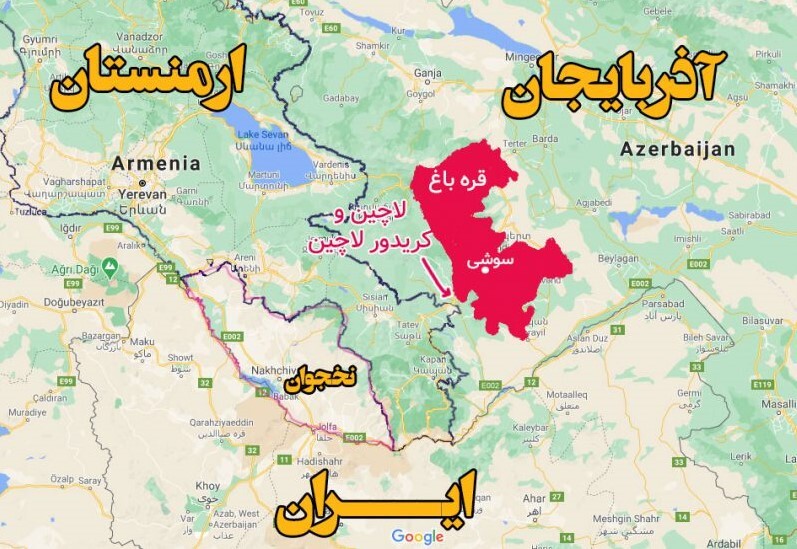 زنگزور، کنترل شده از خاک ایران به نخجوان