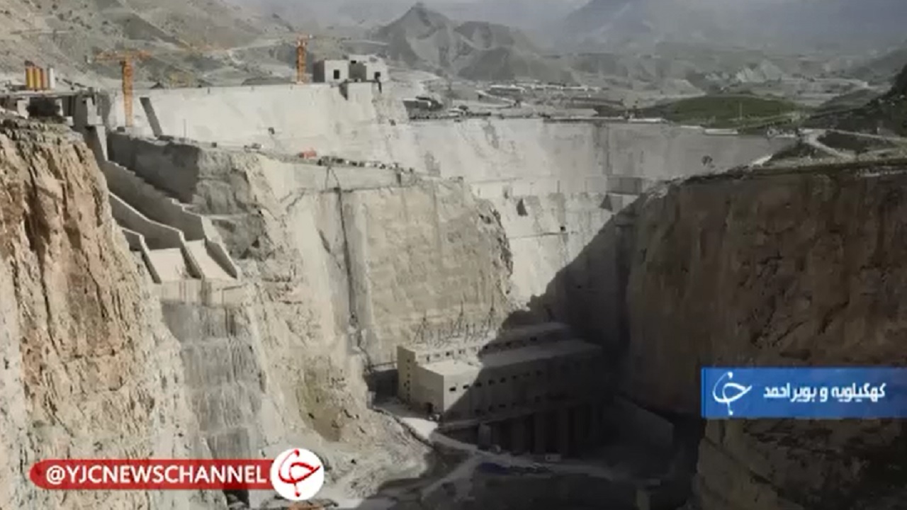 ساخت سد و نیروگاه گچساران بعد از گذشت ۲۷ سال+فیلم