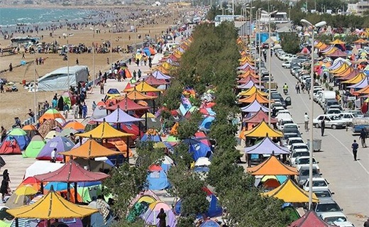 مسافران نوروزی در بوشهر