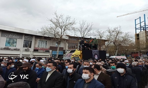 پیکر آیت الله علوی گرگانی در گرگان تشییع شد