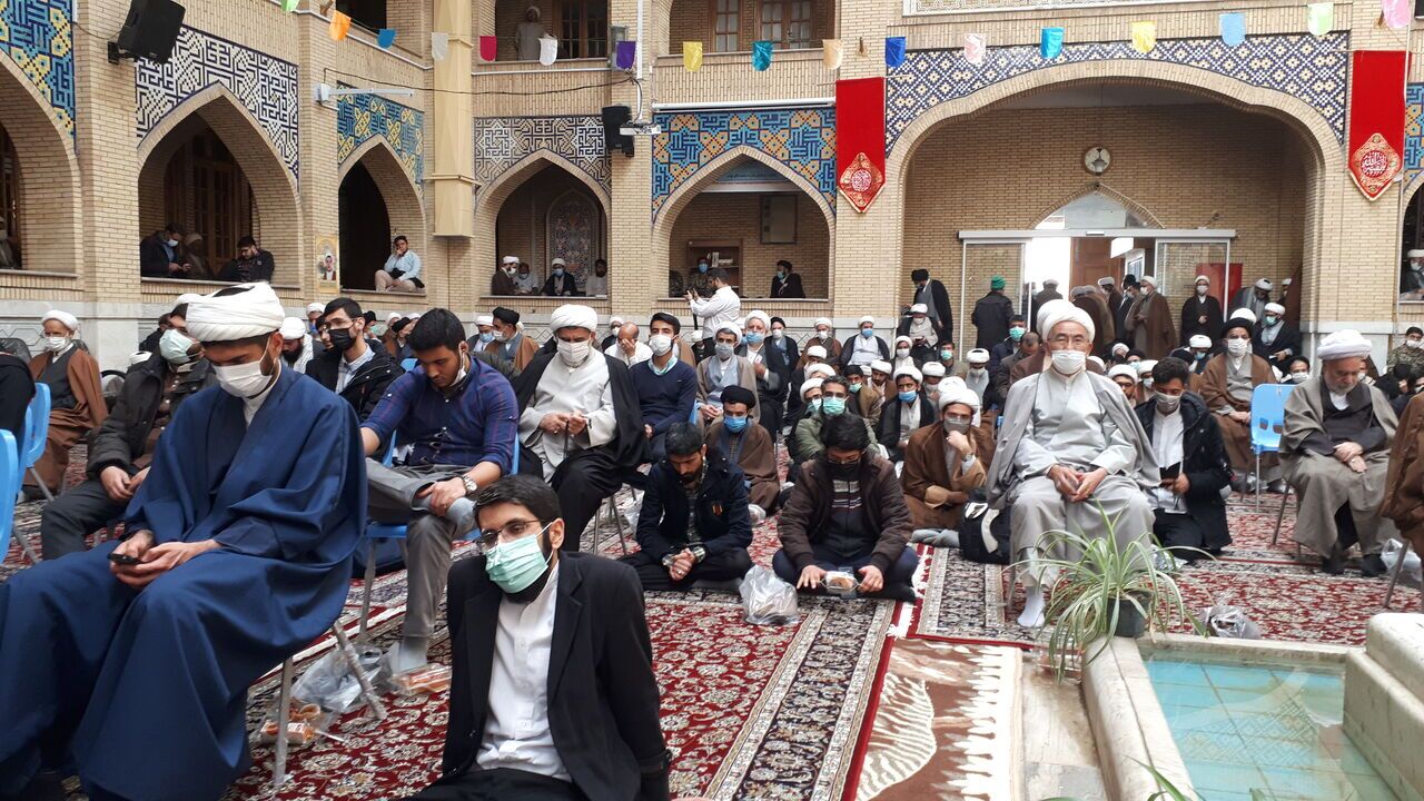 تجمع حوزویان مشهد در اعتراض به اعدام شیعیان عربستان