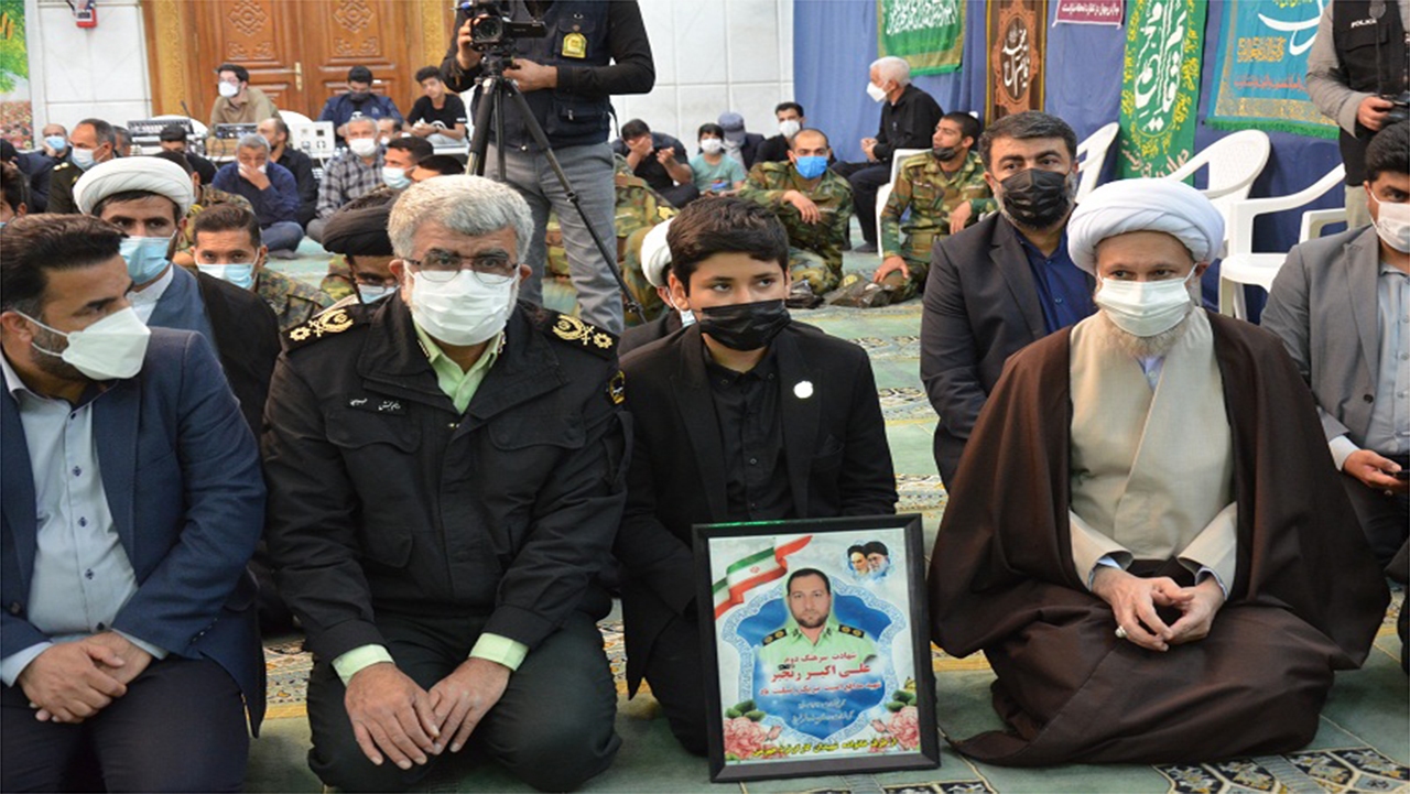 مراسم چهلمین روز شهادت شهید رنجبر در شیراز برگزار شد
