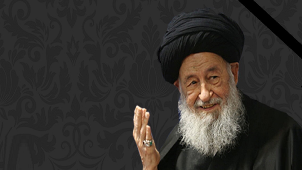 تشییع پیکر آیت الله علوی گرگانی در قم/ پیکر در حرم حضرت معصومه (س) آرام گرفت