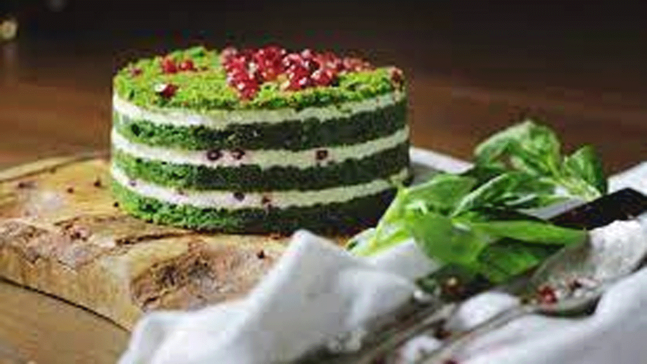 طرز تهیه کیک پنیر اسفناج + فیلم