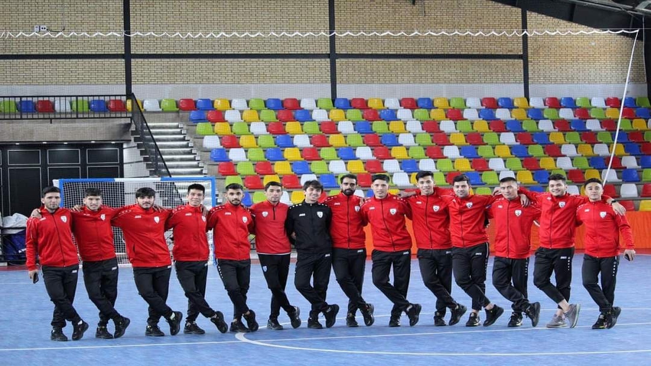 تمرینات تیم‌‌ ملی فوتسال افغانستان در شیراز