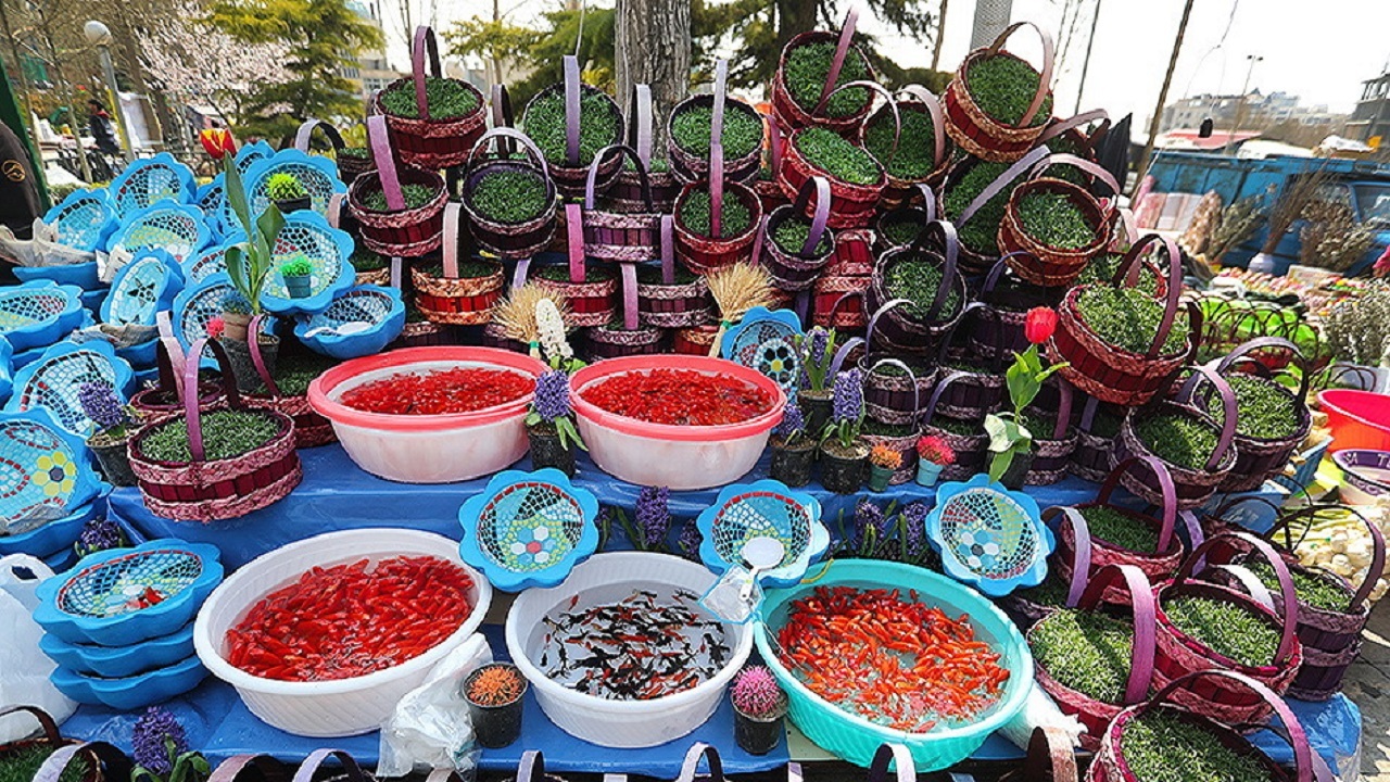 خرید نوروزی شهروندان تویسرکان در ساعات پایانی سال + فیلم