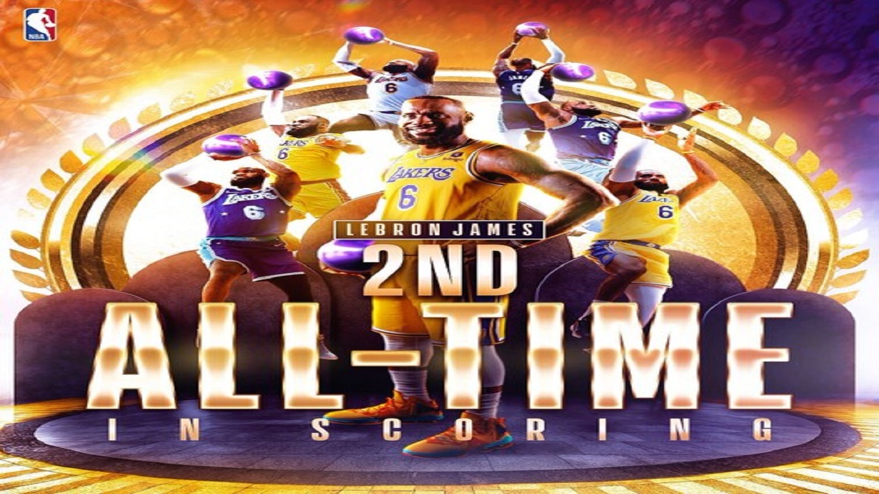 لبرون جیمز به رده ۲ لیست گلزنان تاریخ NBA رسید