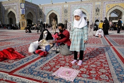 لحظه تحویل سال ۱۴۰۱ - حرم مطهر حضرت معصومه (س)