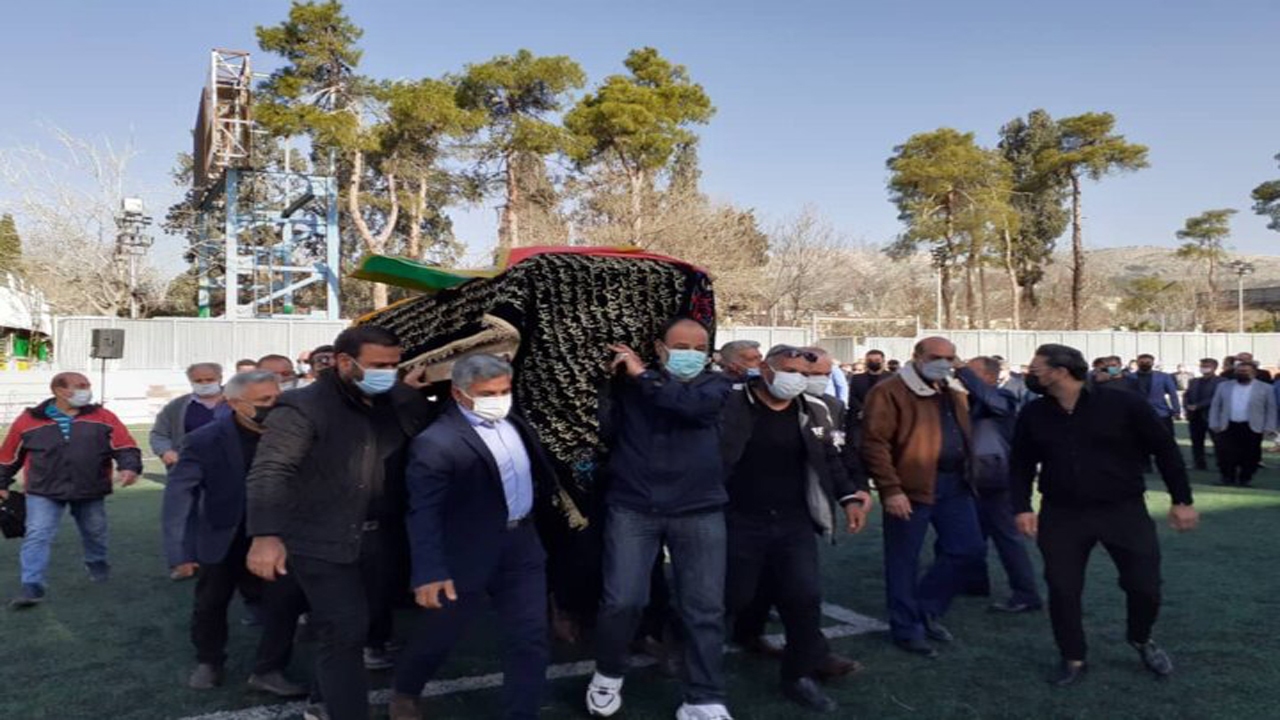تشییع و خاکسپاری قهرمان اسبق کشتی جهان در شیراز