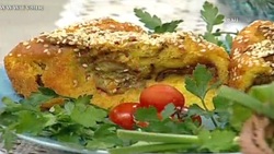 طرز تهیه كيک مرغ تابه‌ای + فیلم