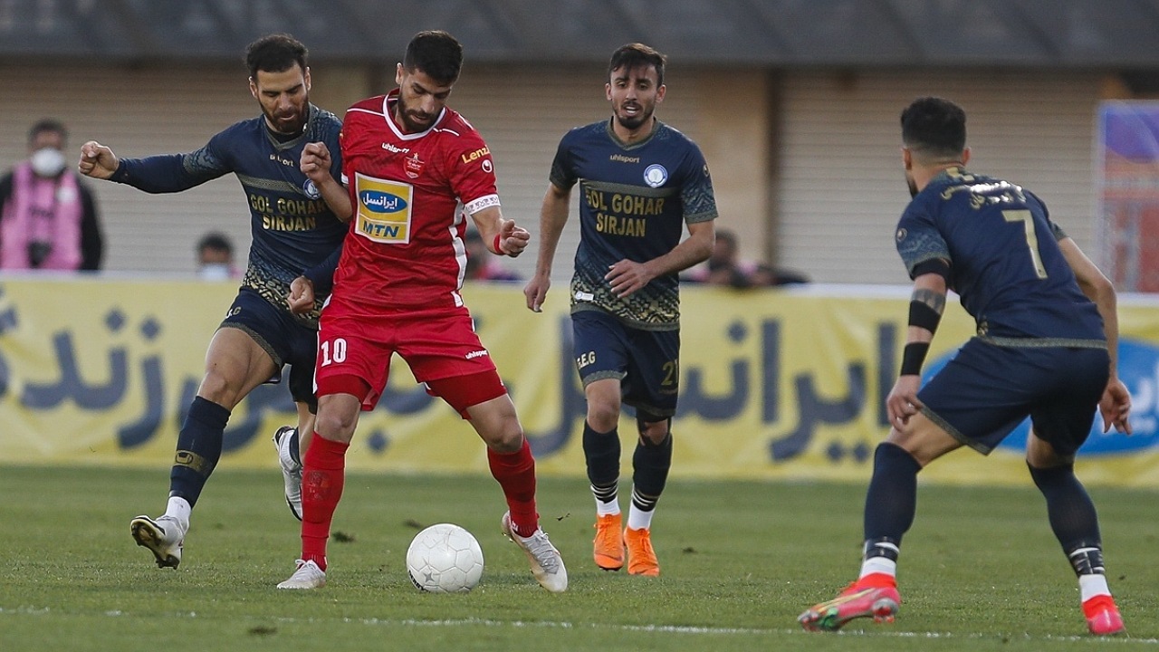 گل گهر سیرجان یک - پرسپولیس یک/ بادآورده را باد برد+ فیلم
